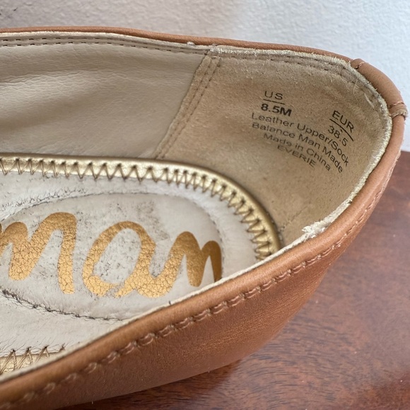 Sam Edelman Everie comfy tan light brown leather loafers size 8.5 - Picture 15 of 16